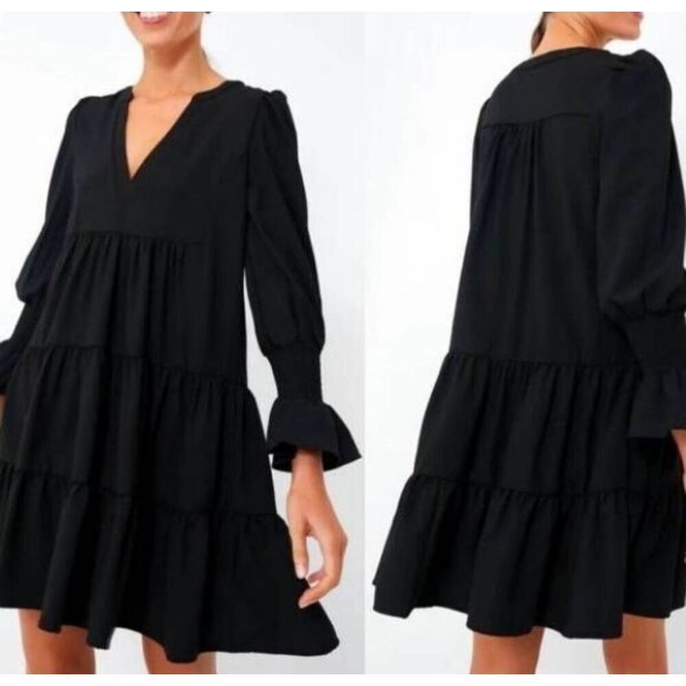 Tuckernuck Pomander Place  Kenzo Crepe Dress Black sz Small